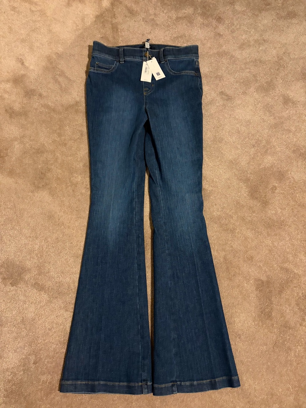 Spanx Flare Jeans Authentic Blue Med NWT